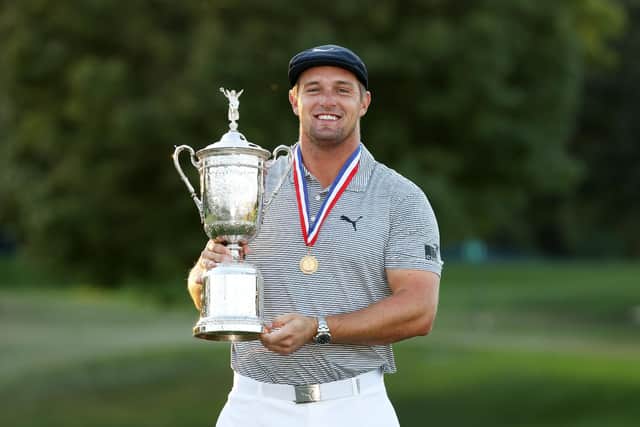 Bryson DeChambeau will be back at the US Open as defending champion but will face stiff competition to retain the title he won at September's delayed tournament. (Pic: Getty)
