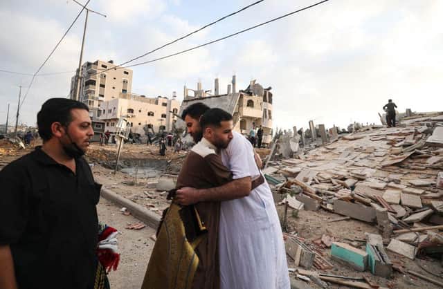 With civilians on both sides caught in the crossfire, 69 Palestinians, including 16 children and six women, have been killed - seven people have been killed in Israel (Photo: MAHMUD HAMS/AFP via Getty Images)