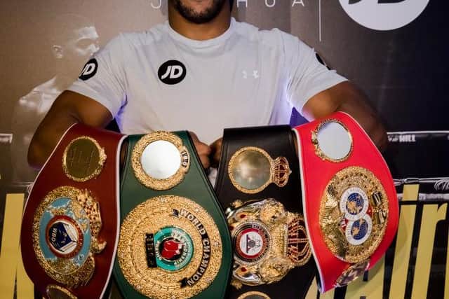 Joshua holds four world Heavyweight champion titles (Picture: Getty Images)