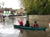 Storm Ciaran: Canoes used by University of Chichester students to ferry pedestrians across road