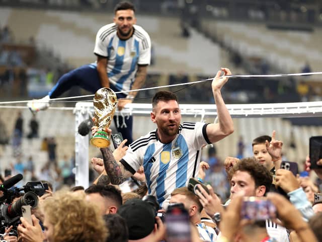 Argentina captain Lionel Messi finally got his hands on the World Cup after victory over France in the final.