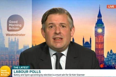 Ashworth told GMB viewers that Labour's values are "confidential" (Picture: ITV)