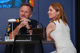 Christian Horner with his wife Geri pictured before the Bahrain Grand Prix last weekend. (Picture: PA)
