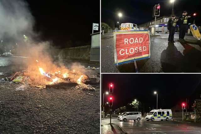 The Niddrie area of Edinburgh was locked down after a serious disturbance on Bonfire Night (Dan Barker/PA Wire)