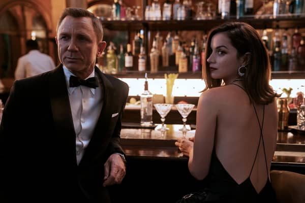 Daniel Craig as James Bond and Ana de Armas as Paloma in No Time To Die PIC: Nicola Dove © 2020 DANJAQ, LLC AND MGM.  ALL RIGHTS RESERVED.