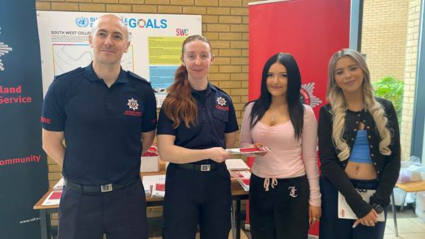 Representatives from local businesses, charities and community organisations attended South West College’s Freshers’ Fairs to provide students with advice, information and opportunities to engage with the wider community.
