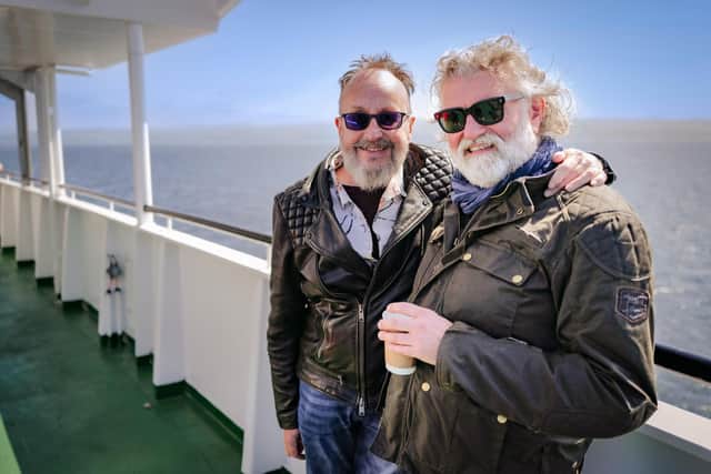 The Hairy Bikers Go West was Dave Myers, left, final on-screen appearance. (Picture: BBC)