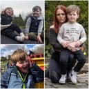 Kimberly O’Brien, 28 with her son Sebastian Metcalfe, 5 of Bradford, West Yorkshire, who suffers from strokes