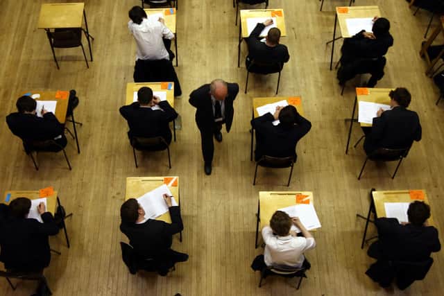 It was the first time exams were sat since the Covid-19 pandemic. Picture: David Jones/PA Wire/PA Images.