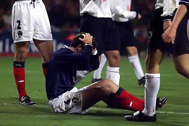 Dailly curses a missed opportunity against England in 1999.