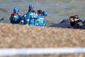 A body has been found on Lancing Beach in Sussex.
