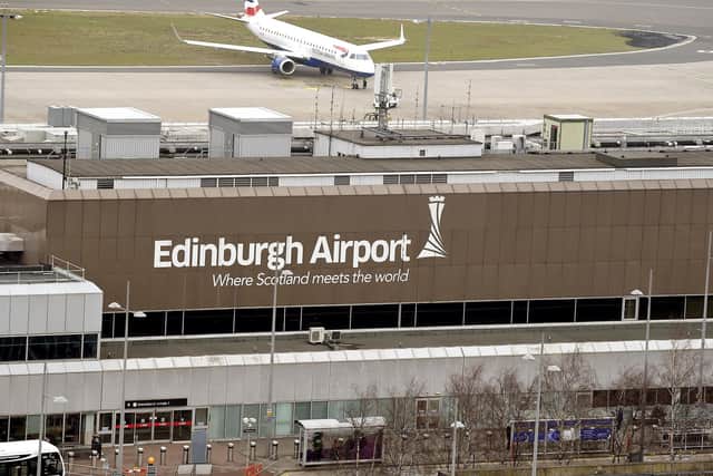 Holidaymakers travelling in and out of Edinburgh Airport face travel chaos as strikes have been announced. (Picture: Lisa Ferguson, National World)