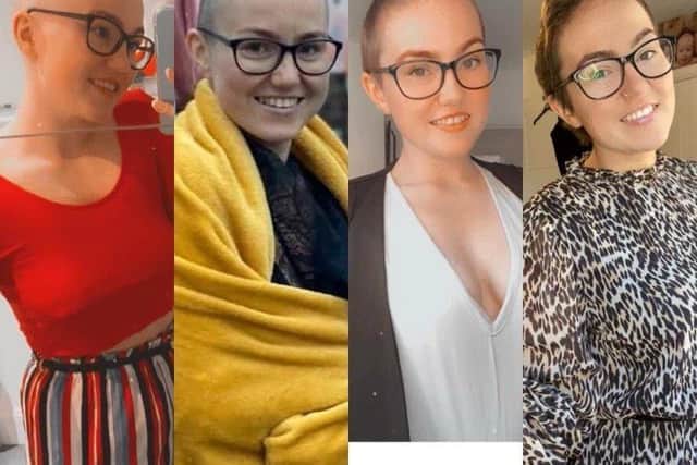 Tianna Campbell, 24, thought doctors were pulling an April fools prank on her when they discovered a 12cm tumour growing behind her breastbone on April 1 (SWNS)