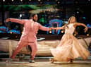 Hamza Yassin and Jowita Przystal in rehearsals for the first show of Strictly Come Dancing 2022. Tonight, the couple will dance in the show's final with his home village of Kilchoan on the Ardnamurchan Peninsula gathering to support their friend and neighbour.  PIC:Guy Levy/BBC/PA Wire.