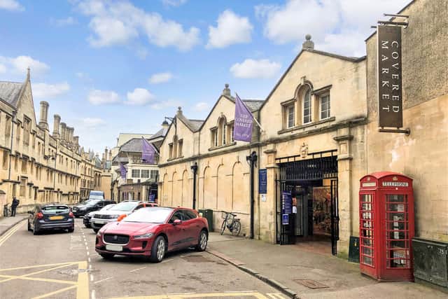 The red phone box, located at the entrance of Covered Market, will be auctioned later this month with a starting price of £15,000 (SWNS).
