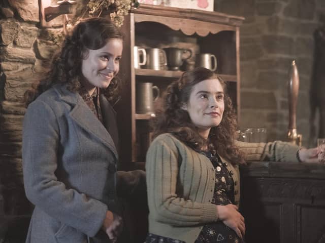 Imogen Clawson as Jenny Alderson and Rachel Shenton as Helen Herriot in All Creatures Great and Small series 4, the Christmas episode. Picture: Playground/Channel 5