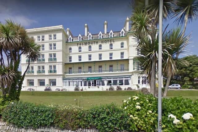 The Falmouth hotel has been evacuated as Joe Biden touches down in Cornwall (Google)