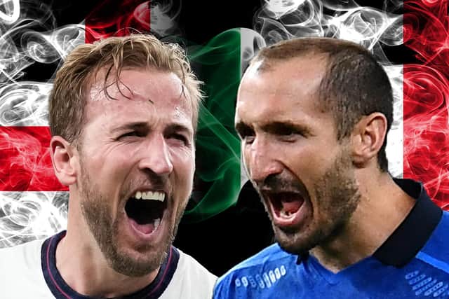 England will play Italy in the Euro 2020 final at Wembley Stadium on 11 July 2021. (Graphic: Mark Hall / JPIMedia)