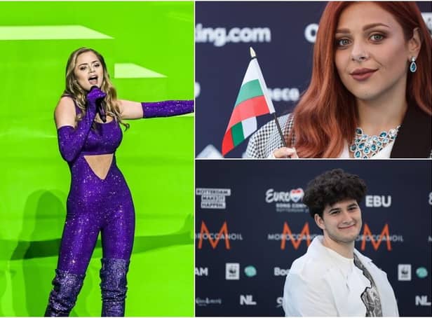 (Clockwise from top left) Eurovision 2021 entries for Greece, Bulgaria and Switzerland were hoping to impress during semi-final 2 (Photos: Getty Images)(Photo: Getty Images)