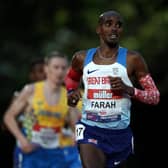 Mo Farah in action in the Mens International race A during the Muller British Athletics 10,000m Championships & European Athletics 10,000m Cup 2021 at University of Birmingham Athletics Track (Photo: Jan Kruger/Getty Images)