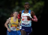 Mo Farah in action in the Mens International race A during the Muller British Athletics 10,000m Championships & European Athletics 10,000m Cup 2021 at University of Birmingham Athletics Track (Photo: Jan Kruger/Getty Images)