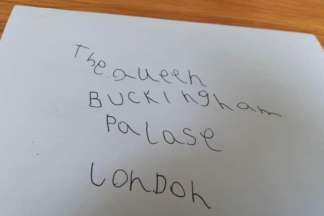 CJ Sherwood wrote to Buckingham Palace