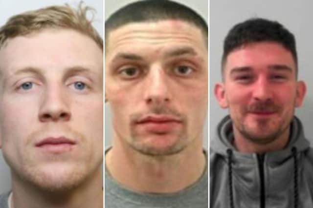 Marley Hollings, Kyle Smith and Thomas Scott, set upon the man after he confronted them when one of them shouted ‘bomb’ on the train and threw a vape down the carriage. The passenger had his ear bitten off during the trouble.

