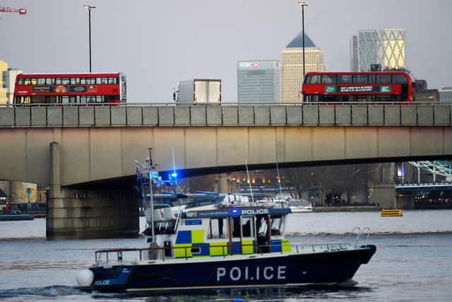 Folajimi Olubunmi-Adewole entered the water at around midnight after spotting a woman fall from London Bridge, pictured here in 2019 (Photo: Peter Summers/Getty Images)