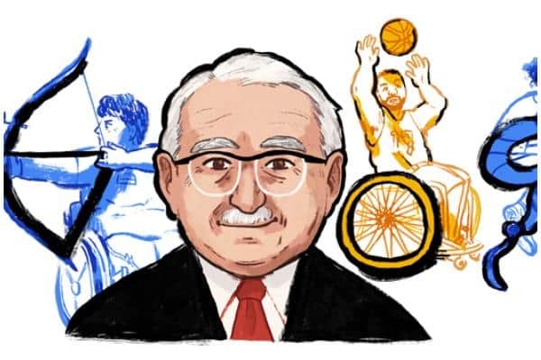 Google’s Doodle is celebrating British neurologist Professor Sir Ludwig “Poppa” Guttmann (Photo: Google)