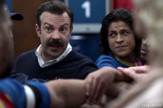 Jason Sudeikis (left) as Ted Lasso (Picture: Getty Images)