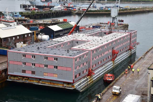 Bibby Stockholm barge used to house asylum seekers