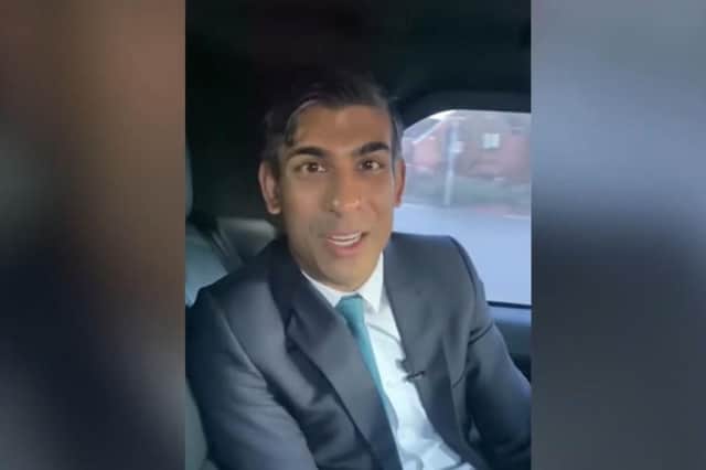 Rishi Sunak has received a Fixed Penalty Notice after failing to wear a seatbelt as he filmed a social media clip in the back of a moving car in Blackpool.