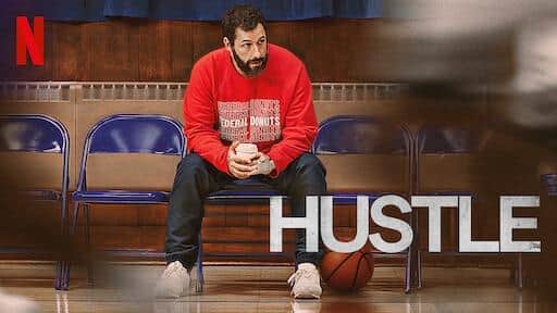 In a true return to form, Adam Sandler stars as a down-on-his-luck basketball scout who uncovers the talents of an extraordinary player abroad, whom he brings back without his team's approval (Pic:Netflix)