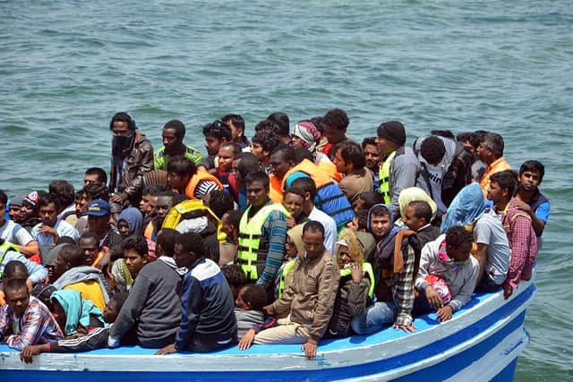 Tunisia has saw an influx of migrants, as it is situated 40 kilometres west of the Libyan border. 354 migrants were rescued from two boats which broke down as they headed from Libya to Italy, the Red Crescent in 2015  (Picture: Getty Images)