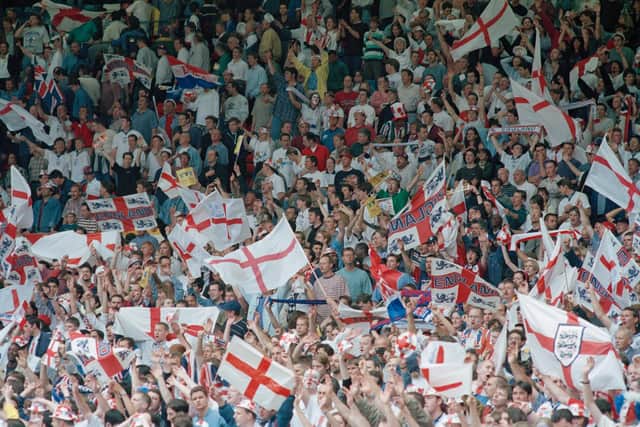 England fans belted out 'Football's Coming Home' during Euro 96 - this is what it means. (Pic: Getty)