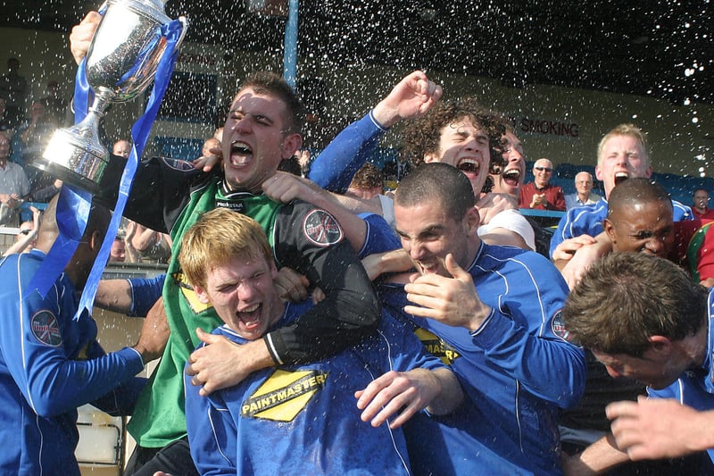 Celebrations after the 2007 title win.
