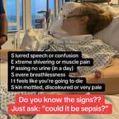 A woman and her dog BOTH battled sepsis at the same time - even getting it in the SAME part of their body.