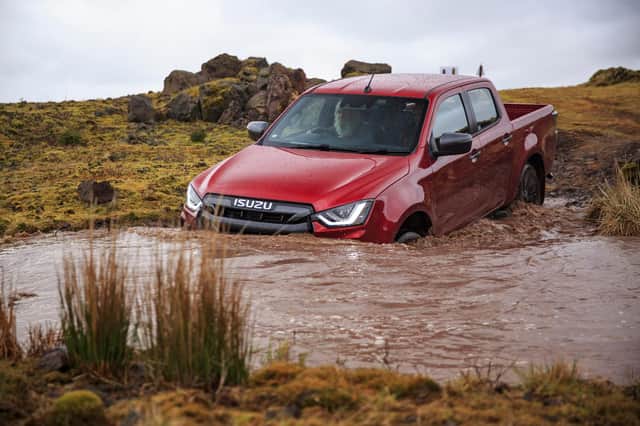 The D-Max's wading depth has increased to 800mm