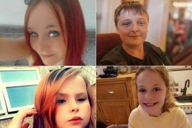 Damien Bendall's murder victims including Terri Harris, and three children John Paul Bennett, Lacey Bennett, and Connie Gent