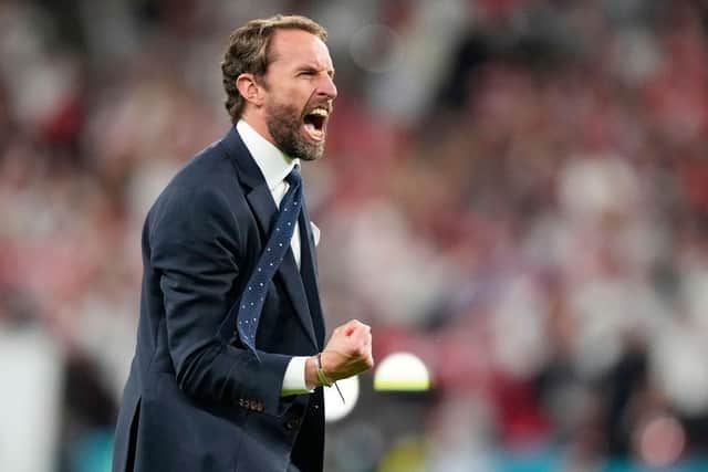 Gareth Southgate will be hoping he can make history at Wembley Stadium on Sunday, as his team go head to head with Italy (Picture: Getty Images)