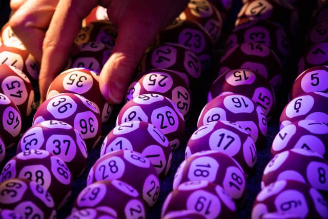 The EuroMillions balls 