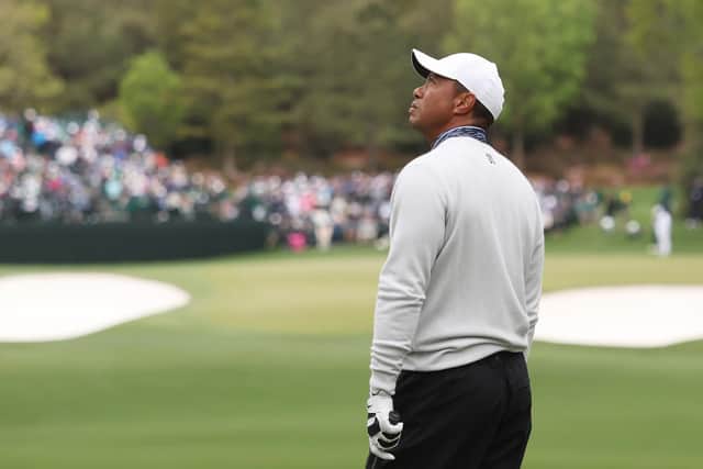 Tiger Woods recorded his worst-ever round at the Masters after he shot a six-over-par 78 on day three at Augusta   Picture: Gregory Shamus/Getty Images)