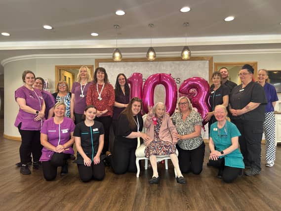 Dorothy Cattle, 103, celebrating her milestone birthday at The Potteries