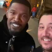 Aylesbury man Steven Garbutt grabbed a picture with Jamie Foxx outside the restaurant
