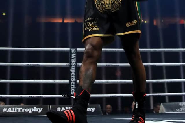 Sebastian Eubank during his bout against Kamil Kulczvk in a Light Heaveyweight contest at the Manchester Arena pictured in February 2018 (PA)