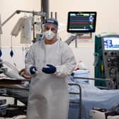 Covid patients continued to suffer from negative impacts on their health after leaving hospital, the study found (Getty Images)