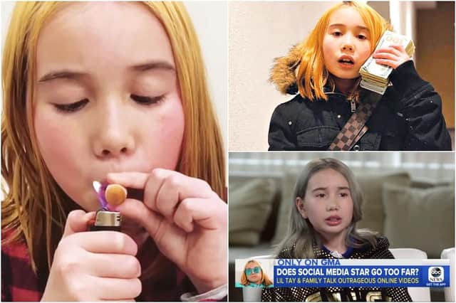 Lil Tay hasn't been seen for a while, and a new Instagram post has fans worried (Photos: Various)