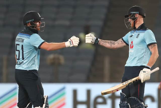 England batsmen Ben Stokes and Jonny Bairstow hammered India around the park in the second ODI with a brutal display of batting.