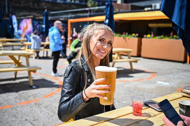 Pub beer gardens will be allowed to reopen in England from 12 April