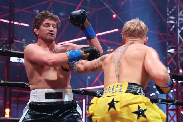 It was the first time Ben Askren had stepped between the ropes of a boxing ring, and he was beaten in less than two minutes (Photo: Al Bello/Getty Images for Triller)